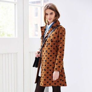 URBAN OUTFITTERS HEART TRENCH COAT